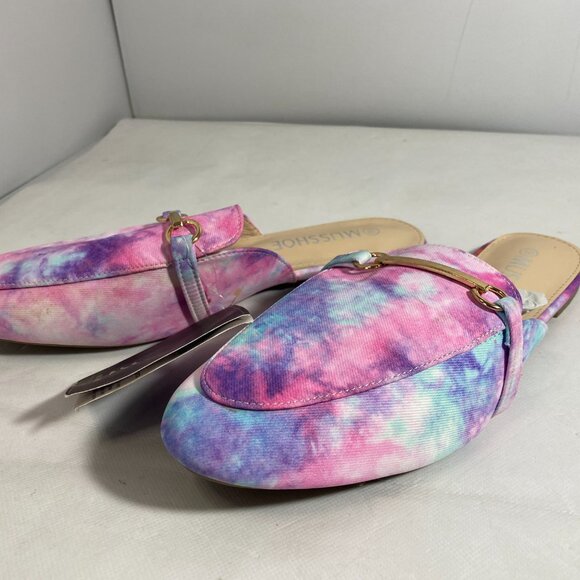 NEW- Size 10 Women's Musshoe Mules Slip on Shoes Pink Camouflage - Picture 3 of 8